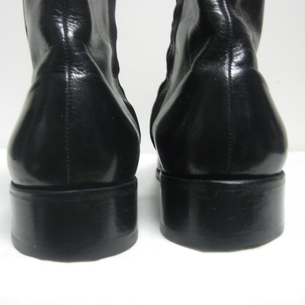 ***SOLD***Florsheim Chatman Black Leather Bike Toe Dress Boots Mens sz 8D - Picture 6 of 10